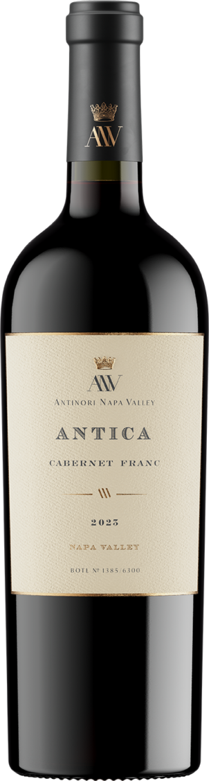 Bottle of Antica Cabernet Franc wine